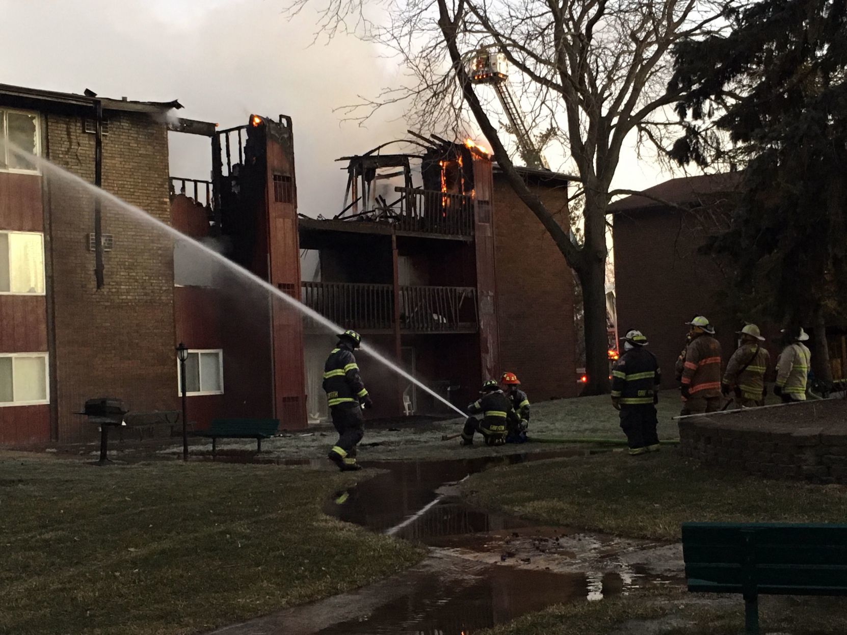 Highland apartment fire